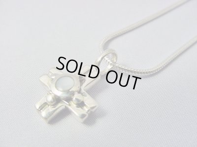 画像1: 【ＳＯＬＤ　ＯＵＴ　ありがとうございました！】（ギリシャ）ビザンチン風・白蝶貝のクロスペンダントトップ