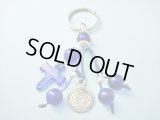 【ＳＯＬＤ　ＯＵＴ　ありがとうございました！】（ギリシャ）メアンドロスと渦巻き模様とクロスのキーチェーン