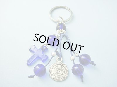 画像1: 【ＳＯＬＤ　ＯＵＴ　ありがとうございました！】（ギリシャ）メアンドロスと渦巻き模様とクロスのキーチェーン