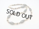 【ＳＯＬＤ　ＯＵＴ　ありがとうございました！】【定価２１００円】（ギリシャアクセサリー）ミコノス・セラミックビーズネックレス（黒）