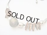 【ＳＯＬＤ　ＯＵＴ　ありがとうございました！】【定価１９００円】（ギリシャ）ミコノス・セラミックビーズネックレス（こげ茶）