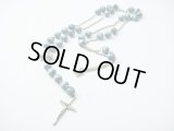 【ＳＯＬＤ　ＯＵＴ　ありがとうございました！】（ギリシャアクセサリー）教会のロザリオ風ネックレス（青緑色）