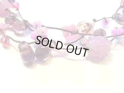 画像1: 【ＳＯＬＤ　ＯＵＴ　ありがとうございました！】（トルコ）カラフルビーズネックレス（ピンク）