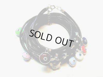 画像1: 【ＳＯＬＤ　ＯＵＴ　ありがとうございました！】イーブルアイチャームズブレスレット・黒