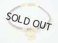 【ＳＯＬＤ　ＯＵＴ　ありがとうございました！】【定価2400円】（イスラエル）ハムサレザーブレスレット（茶色）