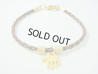 画像1: 【ＳＯＬＤ　ＯＵＴ　ありがとうございました！】【定価2400円】（イスラエル）ハムサレザーブレスレット（茶色）