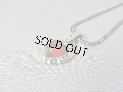 画像1: 【ＳＯＬＤ　ＯＵＴ　ありがとうございました！】（ギリシャ）琥珀のハート・ペンダントトップ