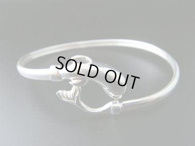 画像1: 【ＳＯＬＤ　ＯＵＴ　ありがとうございました！】（ギリシャアクセサリー）シルバー・ドルフィンカフブレスレット