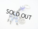 【ＳＯＬＤ　ＯＵＴ　ありがとうございました！】（ギリシャアクセサリー）２０レプタコインとイーブルアイ（ナザールボンジュウ）のキーチェーン