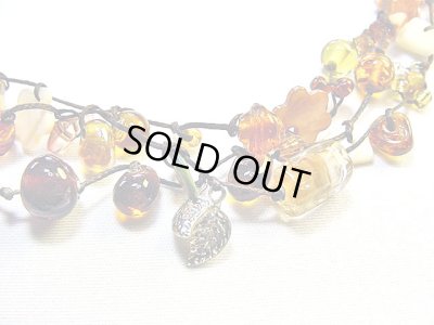 画像1: 【ＳＯＬＤ　ＯＵＴ　ありがとうございました！】（トルコ）カラフルビーズネックレス（茶）