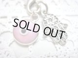 【ＳＯＬＤ　ＯＵＴ　ありがとうございました！】（イスラエル・トルコ）ハムサ・イーブルアイ携帯ストラップ（薄紫・シルバー）