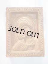 【ＳＯＬＤ　ＯＵＴ　ありがとうございました！】【送料無料】【ゆうパック】絵で描かれた聖書・イコン（微笑むマリア様とイエス・キリスト）【ギリシャ正教の聖地アトス山】