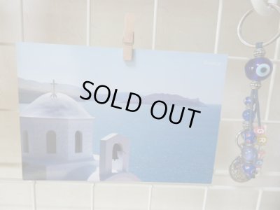 画像1: 【ＳＯＬＤ　ＯＵＴ　ありがとうございました！】【お客様の声あり♪】（ギリシャ雑貨）ギリシャの風景『エーゲ海と白い教会』ポストカード（絵はがき）３枚セット