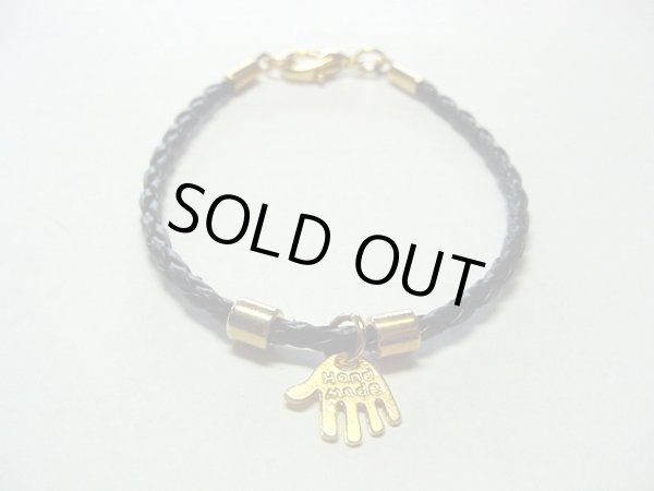 画像1: 【ＳＯＬＤ　ＯＵＴ　ありがとうございました！】【定価2400円】（イスラエル）ハムサレザーブレスレット（黒）