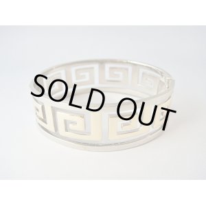 画像: 【ＳＯＬＤ　ＯＵＴ　ありがとうございました！】（ギリシャアクセサリー）メアンドロス模様バングル（シルバー＆ゴールド）