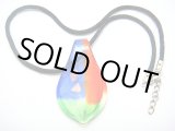 画像: 【ＳＯＬＤ　ＯＵＴ　ありがとうございました！】（ギリシャ）ムラノ（ベネチアン）ガラス・ティアードロップネックレス（青・緑・赤）