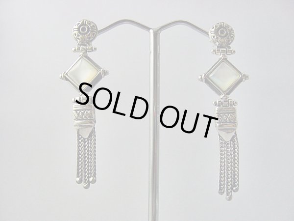 画像1: 【ＳＯＬＤ　ＯＵＴ　ありがとうございました！】（ギリシャ）ビザンチン風・白蝶貝のピアス