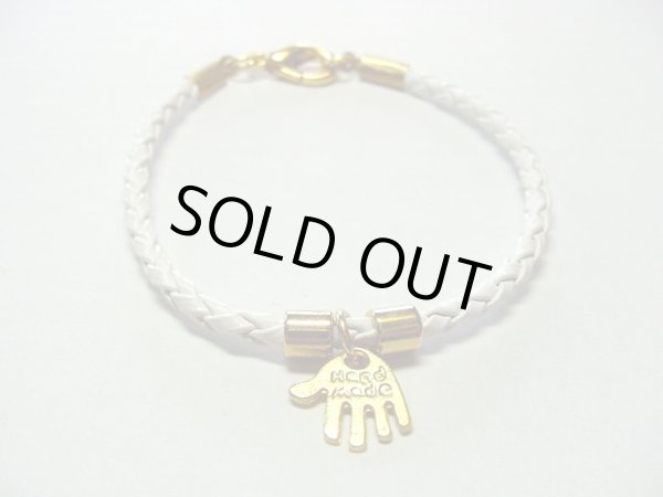 画像1: 【ＳＯＬＤ　ＯＵＴ　ありがとうございました！】【定価2400円】（イスラエル）ハムサレザーブレスレット（白）