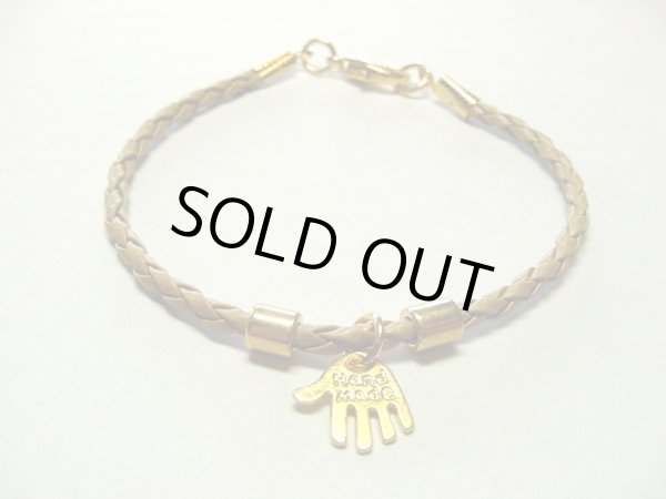 画像1: 【ＳＯＬＤ　ＯＵＴ　ありがとうございました！】【定価2400円】（イスラエル）ハムサレザーブレスレット（ベージュ）