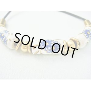 画像: 【ＳＯＬＤ　ＯＵＴ　ありがとうございました！】（ギリシャ）ミコノスビーズ・フローラルネックレス（白）