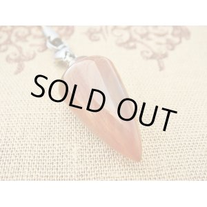 画像: 【ＳＯＬＤ　ＯＵＴ　ありがとうございました！】【定価２２００円】（ギリシャ）オニキス（茶）携帯ストラップ（ペンダントトップ）