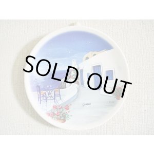 画像: 【ＳＯＬＤ　ＯＵＴ　ありがとうございました！】【ゆうパック】（ギリシャ雑貨）サントリーニ島の風景の絵皿【ハンドペイント】