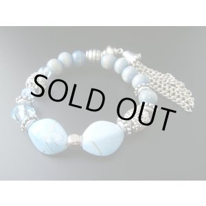 画像: 【ＳＯＬＤ　ＯＵＴ　ありがとうございました！】（ギリシャ雑貨）ブレスレット型コンボロイ（ブルー）