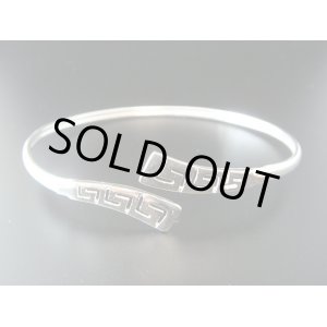 画像: 【ＳＯＬＤ　ＯＵＴ　ありがとうございました！】（ギリシャアクセサリー）メアンドロス模様・シルバー９２５カフブレスレット