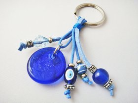 画像: 【ＳＯＬＤ　ＯＵＴ　ありがとうございました！】【楽天ランキング受賞！】（ギリシャアクセサリー）イーブルアイ（ナザールボンジュウ）キーチェーン