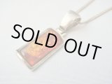 画像: 【ＳＯＬＤ　ＯＵＴ　ありがとうございました！】【送料無料・ギフトBOX付き♪】（ギリシャジュエリー・アクセサリー）スクウェア琥珀（アンバー）シルバー９２５ネックレス【ギリシャ神話】