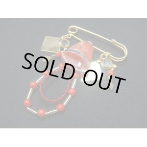 画像: 【ＳＯＬＤ　ＯＵＴ　ありがとうございました！】＼＼ホワイトデー（*^_^*）半額！セール／／【職人のこだわり　一点もの】（ギリシャアクセサリー）ベルモチーフのアンティークボタン・ブローチ【定価５０００円】