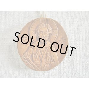 画像: 【ＳＯＬＤ　ＯＵＴ　ありがとうございました！】【お客様の声あり♪】【ゆうパック】絵で描かれた聖書・イコン（イエス・キリスト・円形）【ギリシャ正教の聖地アトス山】