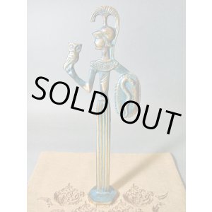 画像: 【ＳＯＬＤ　ＯＵＴ　ありがとうございました！】【ギリシャ神話】（ギリシャ雑貨）女神アテナと知恵の象徴ふくろうのブロンズ像