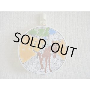 画像: 【ＳＯＬＤ　ＯＵＴ　ありがとうございました！】（ギリシャ雑貨）タイルの壁飾り（コースター）サントリーニ島のロバ