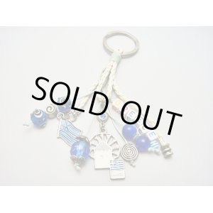 画像: 【ＳＯＬＤ　ＯＵＴ　ありがとうございました！】（ギリシャアクセサリー）イーブルアイ（ナザールボンジュウ）・渦巻き模様・ミコノス風車・ギリシャ国旗キーチェーン（キーホルダー）