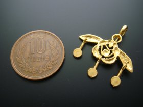 画像: 【ＳＯＬＤ　ＯＵＴ　ありがとうございました！】【楽天ランキング受賞！】（ギリシャアクセサリー）ミノアンビー２４金メッキ・シルバー９２５ペンダントトップ【古代ミノア文明】