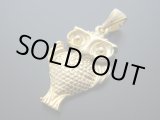 画像: 【ＳＯＬＤ　ＯＵＴ　ありがとうございました！】【ギリシャ神話】（ギリシャアクセサリー）ふくろう２４金メッキ・シルバー９２５ペンダントトップ【知恵の象徴ふくろう】