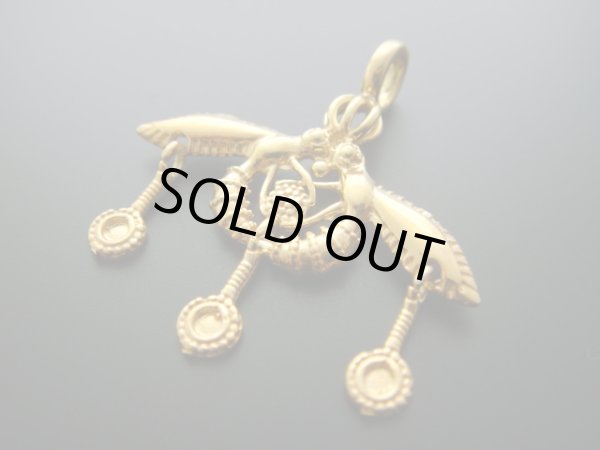 画像1: 【ＳＯＬＤ　ＯＵＴ　ありがとうございました！】【楽天ランキング受賞！】（ギリシャアクセサリー）ミノアンビー２４金メッキ・シルバー９２５ペンダントトップ【古代ミノア文明】