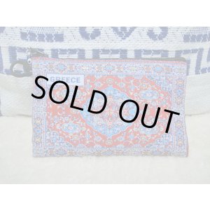 画像: 【ＳＯＬＤ　ＯＵＴ　ありがとうございました！】（ギリシャ雑貨）布製ギリシャ刺繍イーブルアイ（ナザールボンジュウ）付き小物入れ（赤）