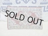 画像: 【ＳＯＬＤ　ＯＵＴ　ありがとうございました！】（ギリシャ雑貨）布製ギリシャ刺繍イーブルアイ（ナザールボンジュウ）付き小物入れ（濃いえんじ）