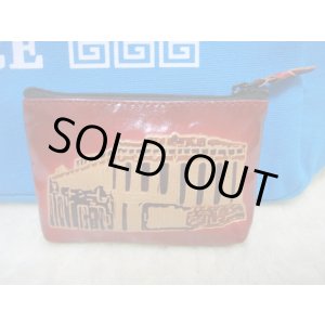 画像: 【ＳＯＬＤ　ＯＵＴ　ありがとうございました！】【ギリシャ神話】（ギリシャ雑貨）パルテノン神殿レザー小物入れ（赤）