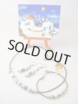 画像: 【ＳＯＬＤ　ＯＵＴ　ありがとうございました！】【５周年半額セール！】（ギリシャアクセサリー）「エーゲ海の宝石」ミコノス島ビーズネックレス３点セット（花）【定価２３００円】