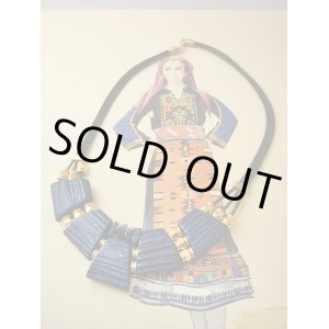 画像: 【ＳＯＬＤ　ＯＵＴ　ありがとうございました！】（ギリシャアクセサリー）テラコッタネックレス（濃紺）