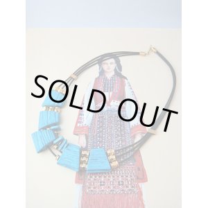 画像: 【ＳＯＬＤ　ＯＵＴ　ありがとうございました！】（ギリシャアクセサリー）テラコッタネックレス（ターコイズブルー）