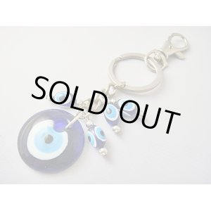 画像: 【ＳＯＬＤ　ＯＵＴ　ありがとうございました！】【お客様の声あり♪】（ギリシャアクセサリー）イーブルアイ（ナザールボンジュウ）キーチェーン（キーホルダー）