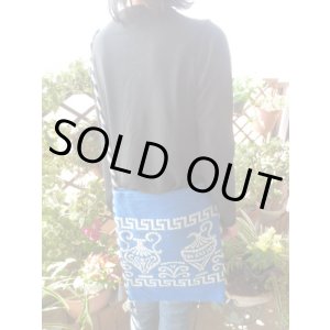 画像: 【ＳＯＬＤ　ＯＵＴ　ありがとうございました！】（ギリシャ雑貨）メアンドロス模様・アンフォラ・ポシェット（大・青）