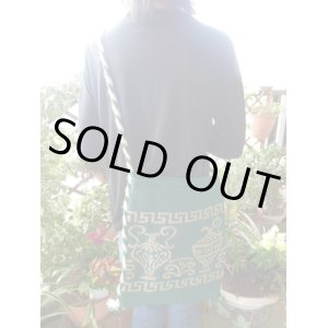 画像: 【ＳＯＬＤ　ＯＵＴ　ありがとうございました！】【お客様の声あり♪】（ギリシャ雑貨）メアンドロス模様・アンフォラ・ポシェット（大・深緑）