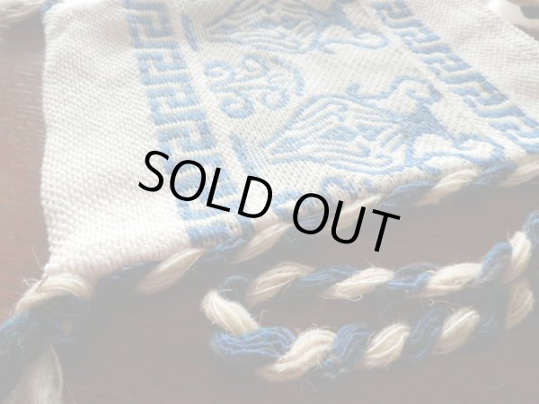 画像2: 【ＳＯＬＤ　ＯＵＴ　ありがとうございました！】（ギリシャ雑貨）メアンドロス模様・アンフォラ・ポシェット（小・白・中黄色）