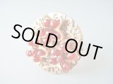 画像: 【ＳＯＬＤ　ＯＵＴ　ありがとうございました！】【お客様の声あり♪】（ギリシャアクセサリー）愛らしいスワロフスキークリスタルビーズ小花リング（ピンクゴールド）