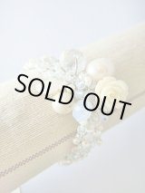 画像: 【ＳＯＬＤ　ＯＵＴ　ありがとうございました！】【お客様の声あり♪】（ギリシャアクセサリー）スワロフスキークリスタル・淡水パール・バラのブレスレット